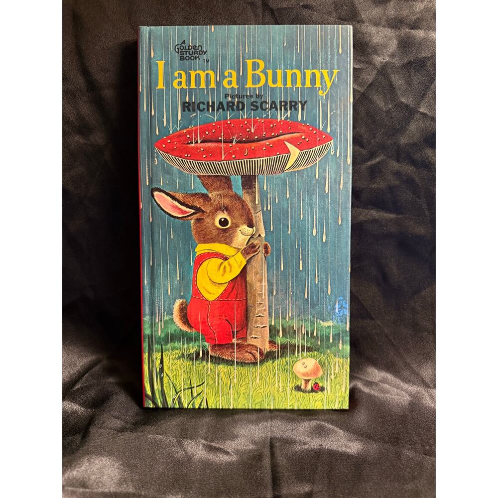 Vintage 1963 I Am A Bunny Ole Risom & Richard Scarry A Golden Sturdy Board Book